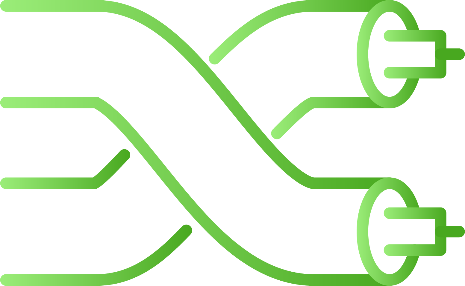Network cabling icon representing commercial wiring and structured cabling